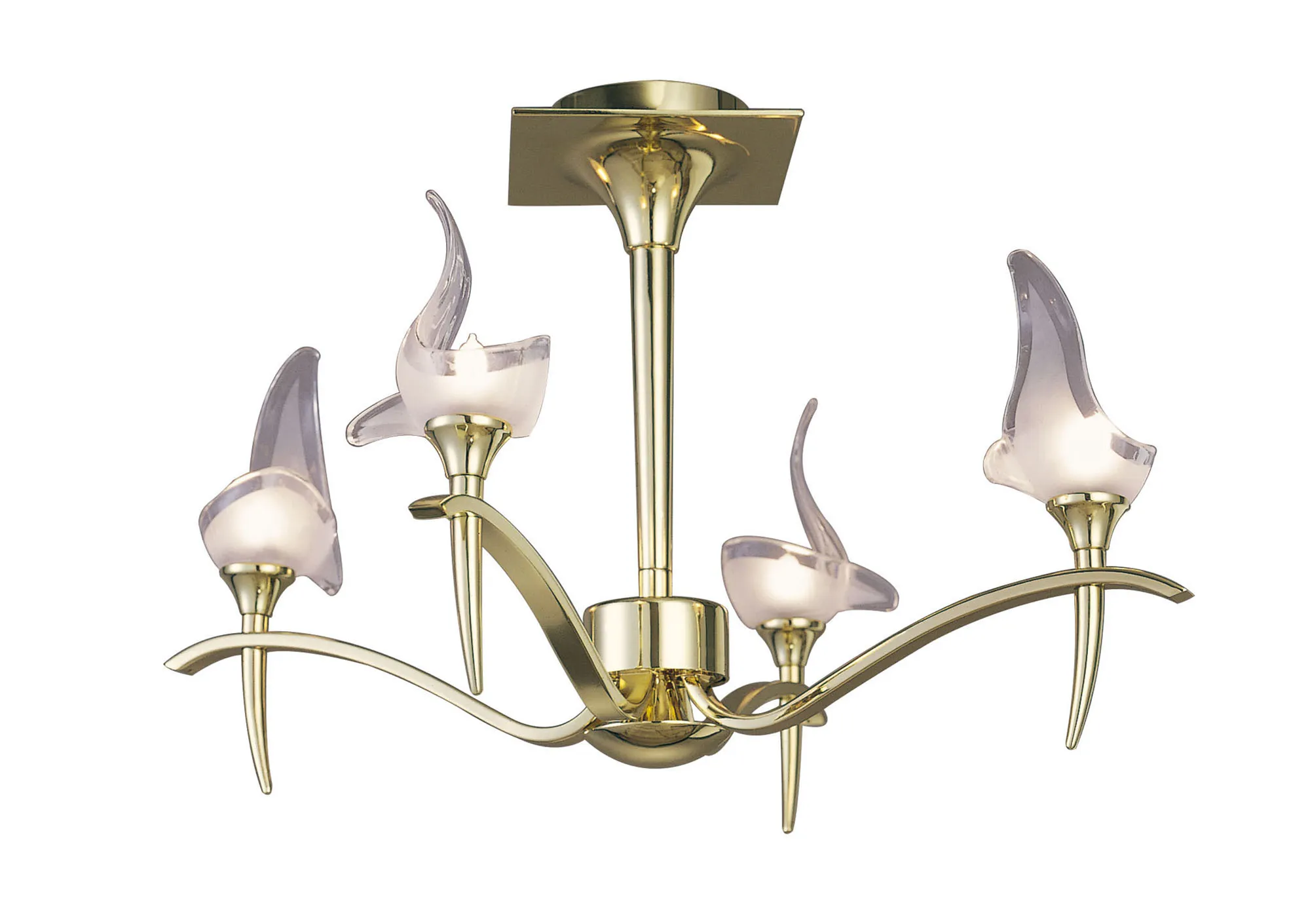 M0325PB  Viena PB Semi Flush 4 Light